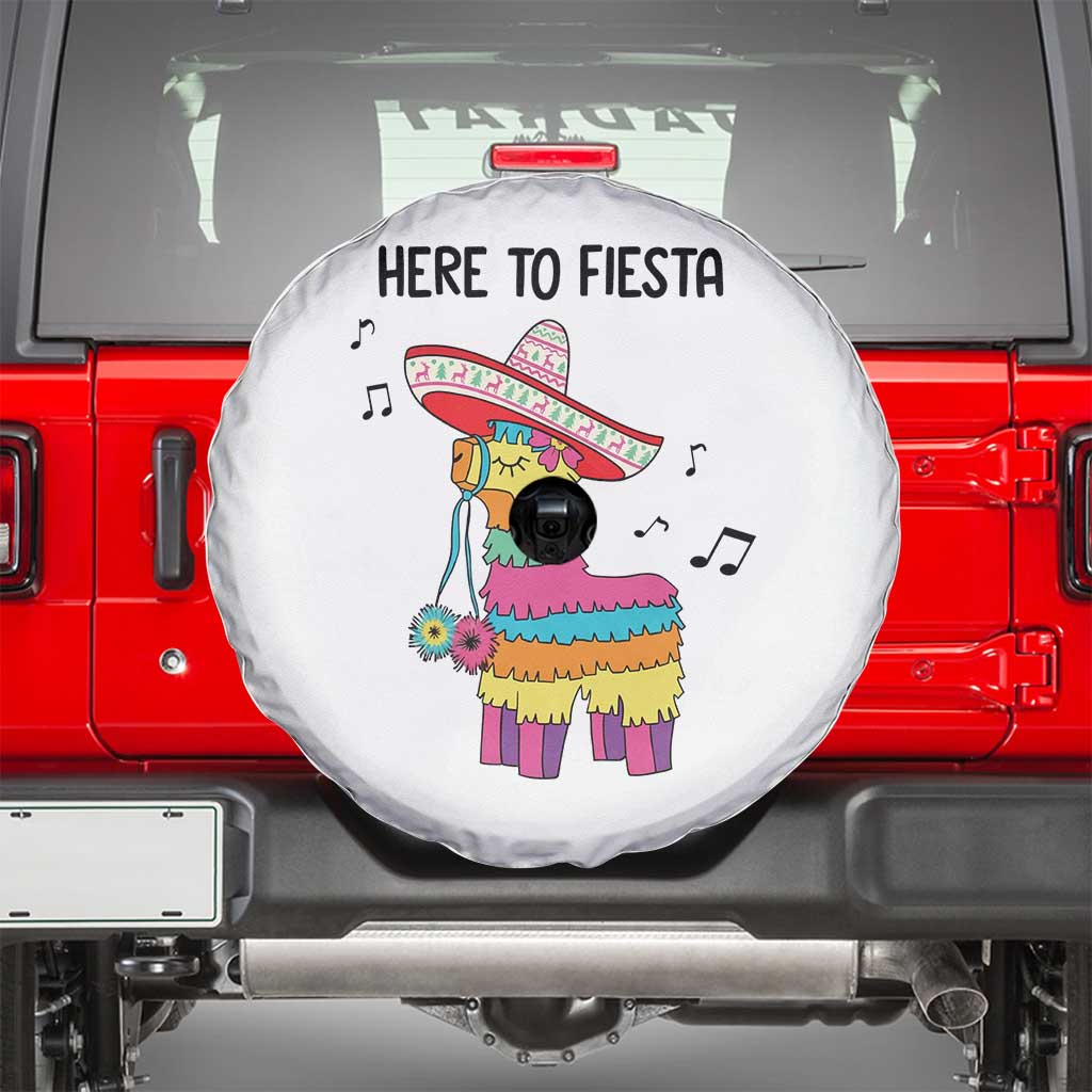 Funny Pinata Mexican Spare Tire Cover Here To Fiesta TS14 White Print Your Wear