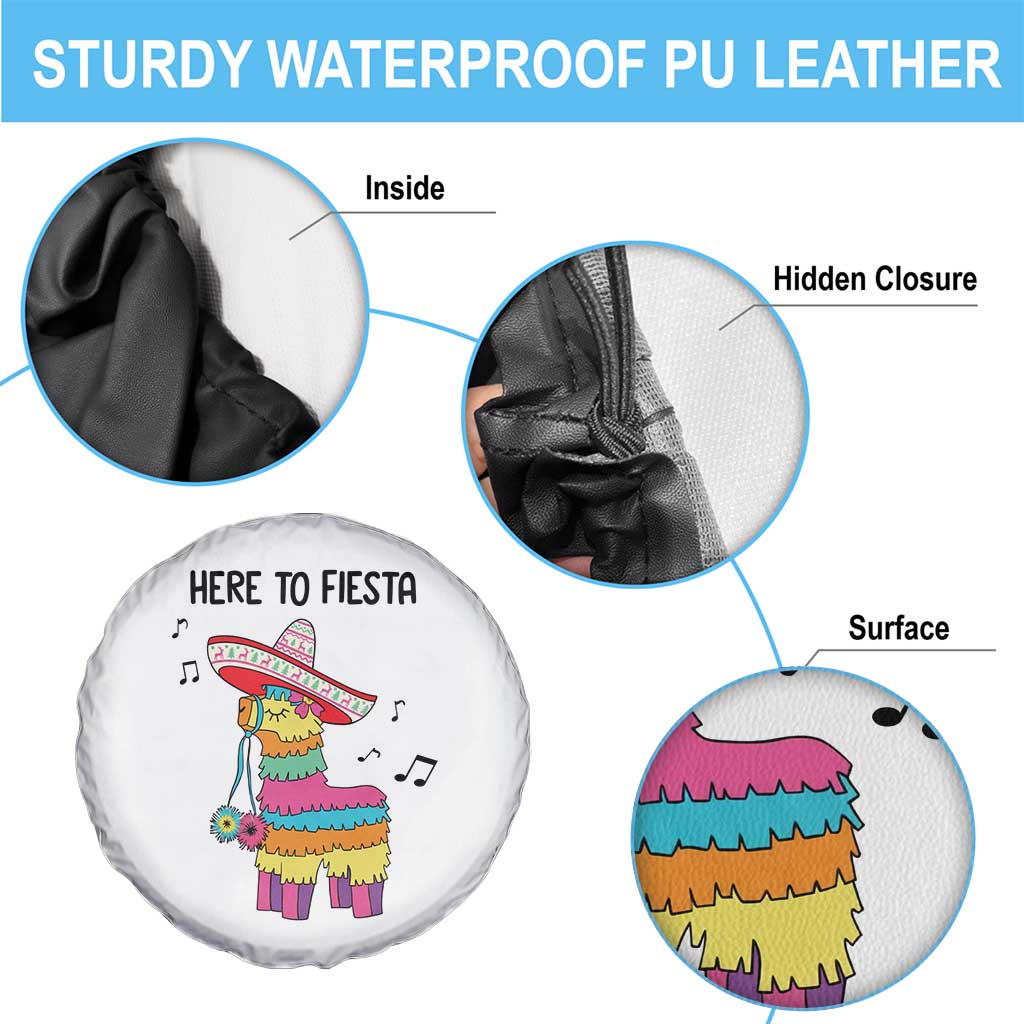Funny Pinata Mexican Spare Tire Cover Here To Fiesta TS14 Print Your Wear