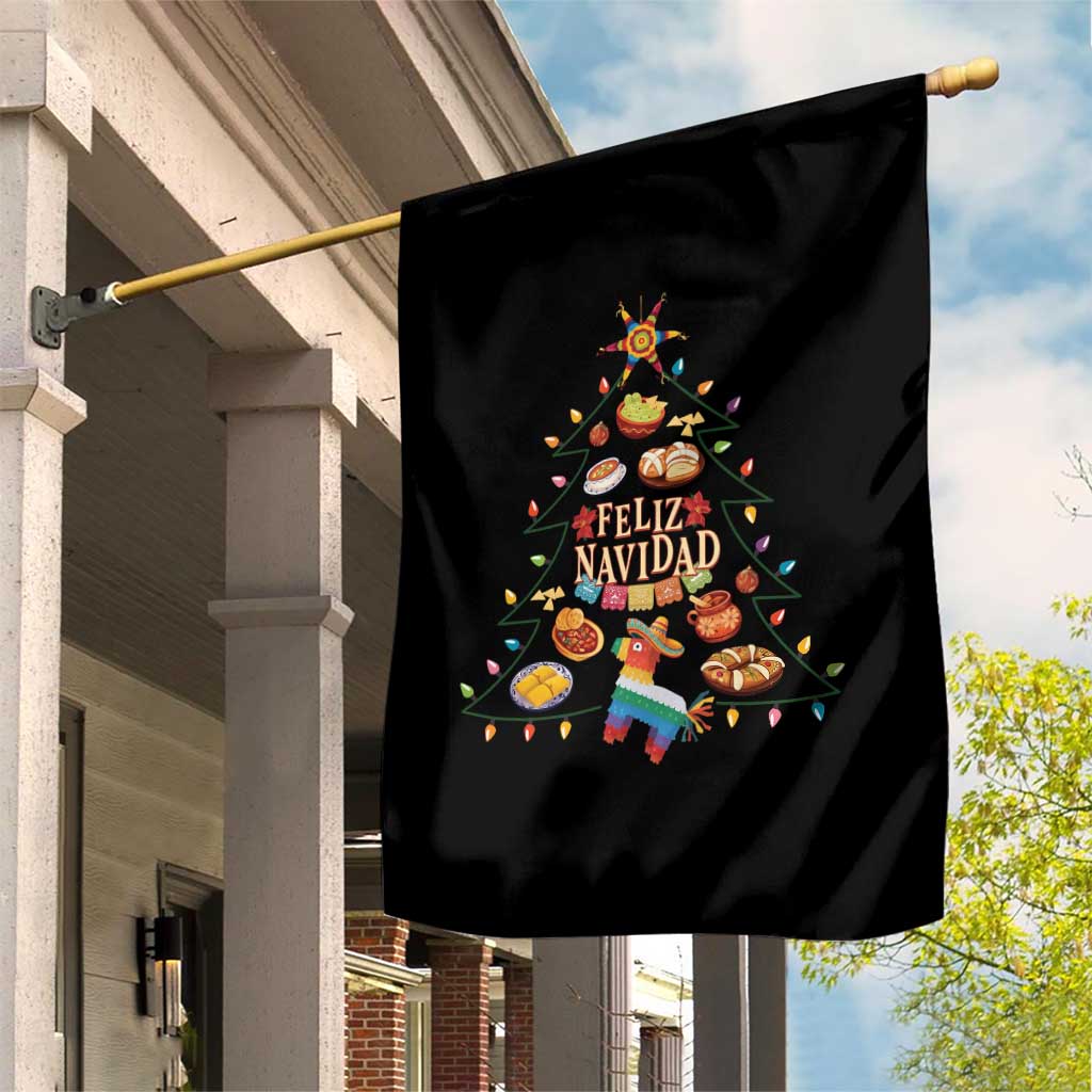Feliz Navidad Garden Flag Mexican Christmas Tree Fiesta TS14 Print Your Wear