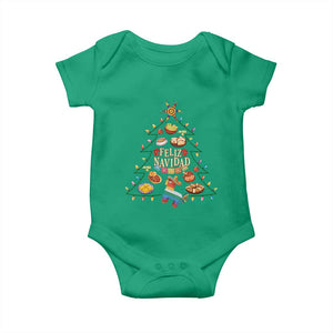 Feliz Navidad Baby Onesie Mexican Christmas Tree Fiesta TS14 Irish Green Print Your Wear