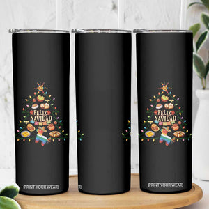 Feliz Navidad Skinny Tumbler Mexican Christmas Tree Fiesta TS14 Print Your Wear