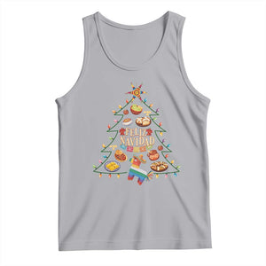 Feliz Navidad Tank Top Mexican Christmas Tree Fiesta TS14 Athletic Heather Print Your Wear