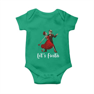 Skeleton Mexican Christmas Baby Onesie Let us Fiesta TS14 Irish Green Print Your Wear