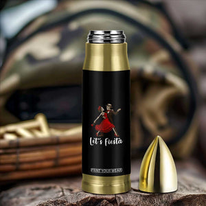 Skeleton Mexican Christmas Bullet Tumbler Let us Fiesta TS14 Print Your Wear
