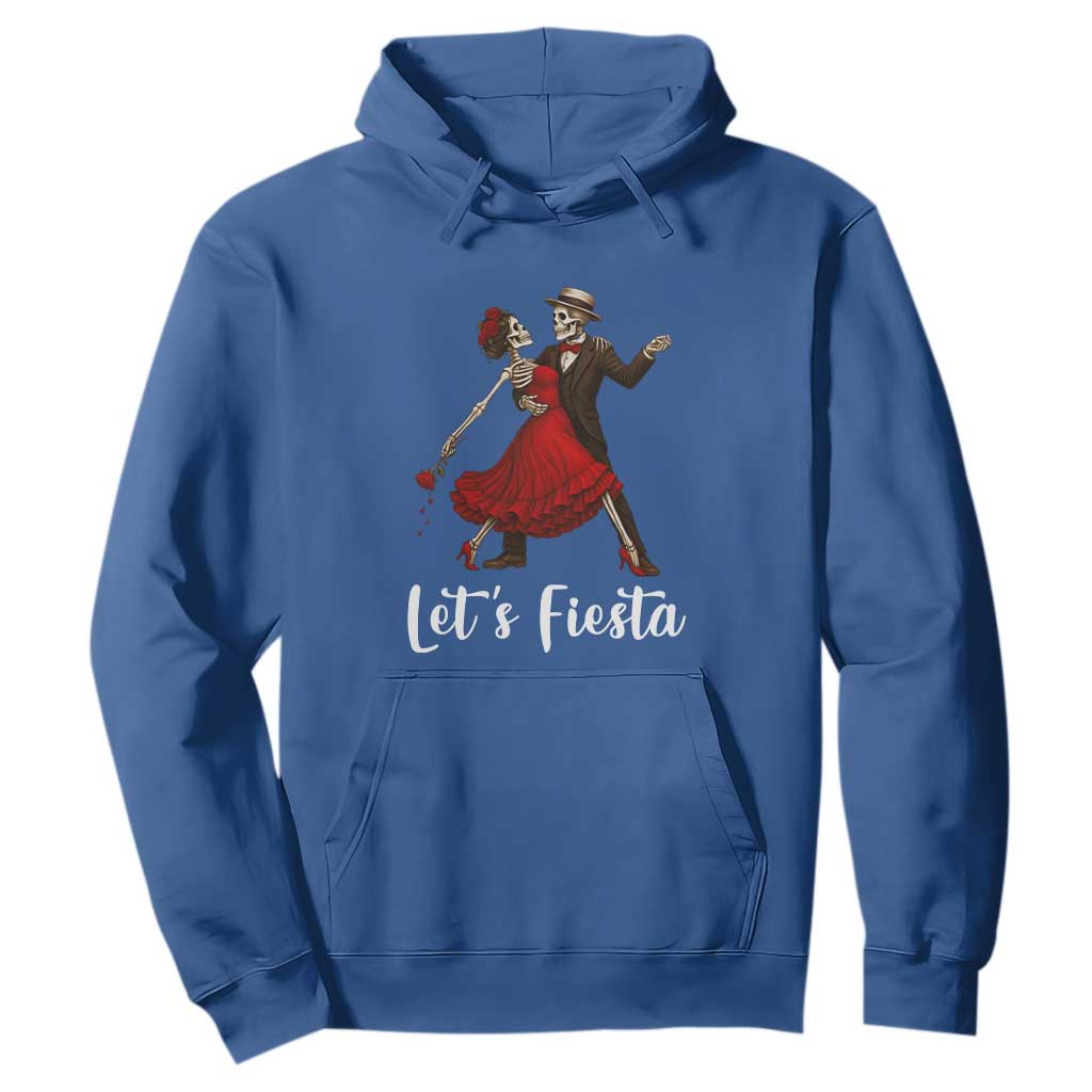 Skeleton Mexican Christmas Hoodie Let us Fiesta TS14 Royal Blue Print Your Wear