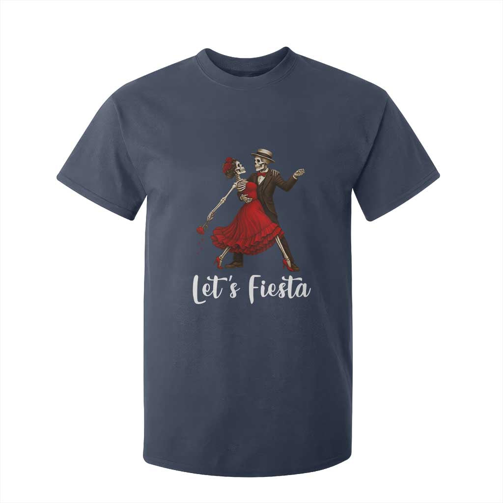 Skeleton Mexican Christmas T Shirt For Kid Let us Fiesta TS14 Navy Print Your Wear