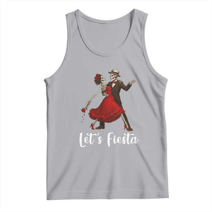 Skeleton Mexican Christmas Tank Top Let us Fiesta TS14 Athletic Heather Print Your Wear