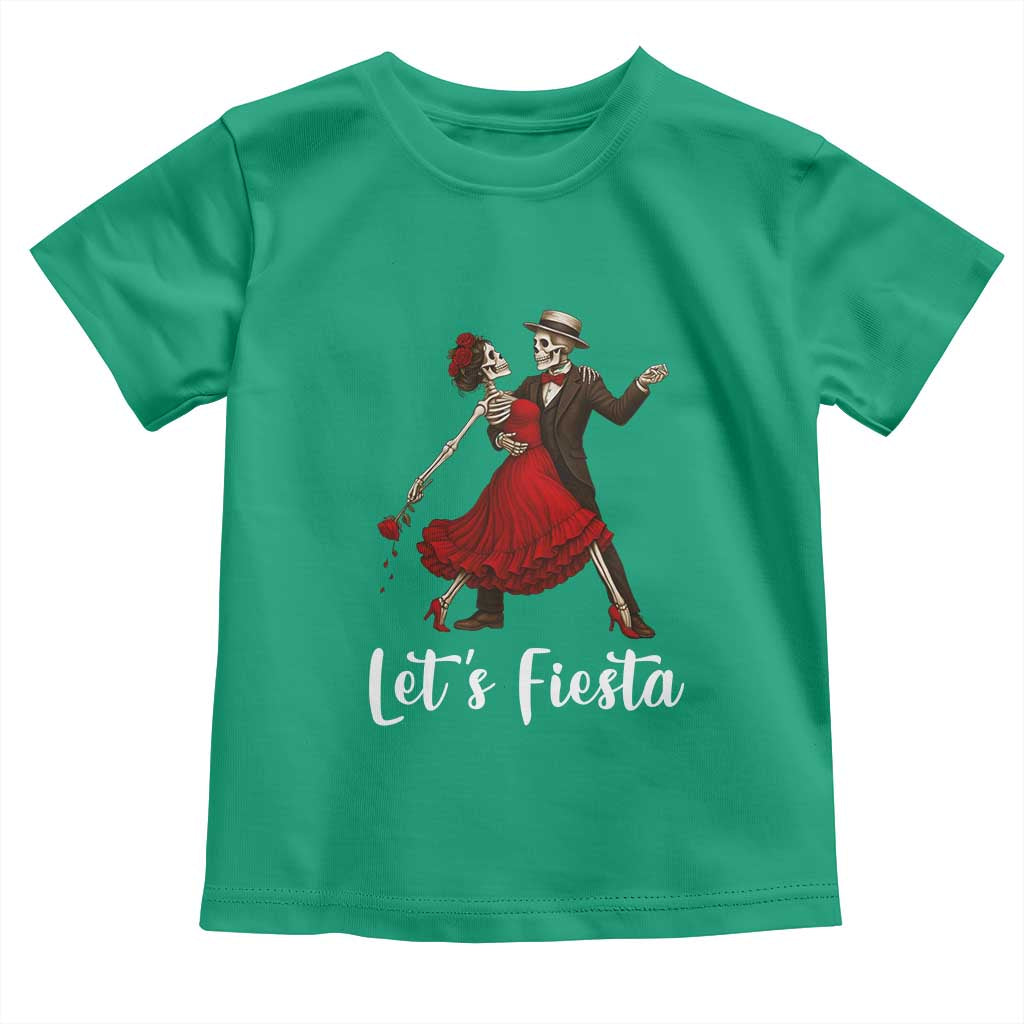 Skeleton Mexican Christmas Toddler T Shirt Let us Fiesta TS14 Irish Green Print Your Wear