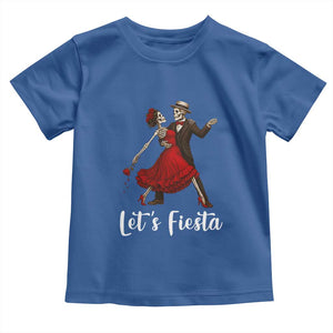 Skeleton Mexican Christmas Toddler T Shirt Let us Fiesta TS14 Royal Blue Print Your Wear
