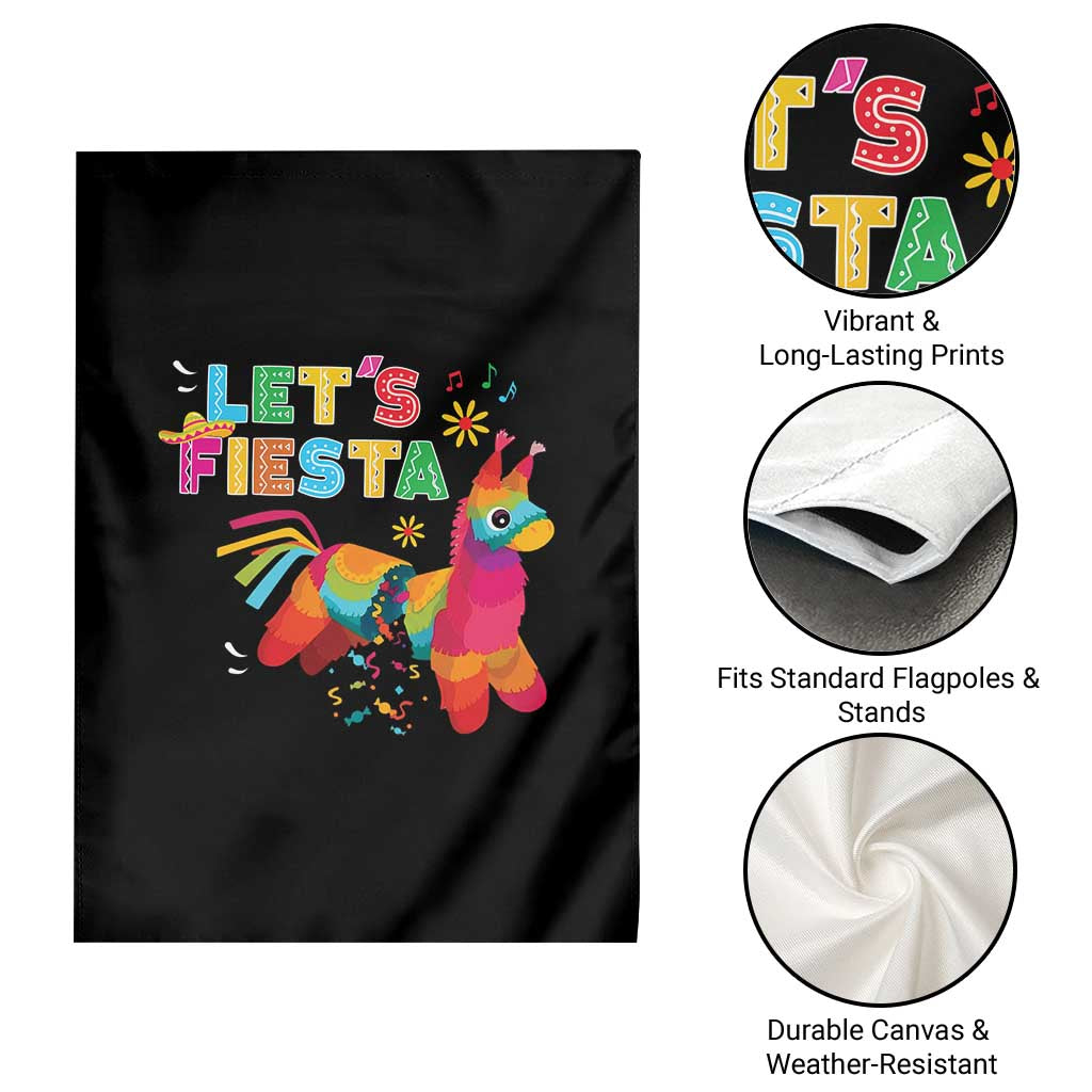Funny Pinata Mexican Garden Flag Let Us Fiesta TS14 Print Your Wear