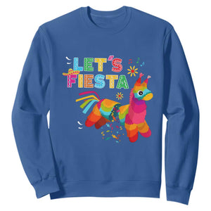 Funny Pinata Mexican Sweatshirt Let Us Fiesta TS14 Royal Blue Print Your Wear