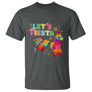 Funny Pinata Mexican T Shirt Let Us Fiesta TS14 Dark Heather Print Your Wear