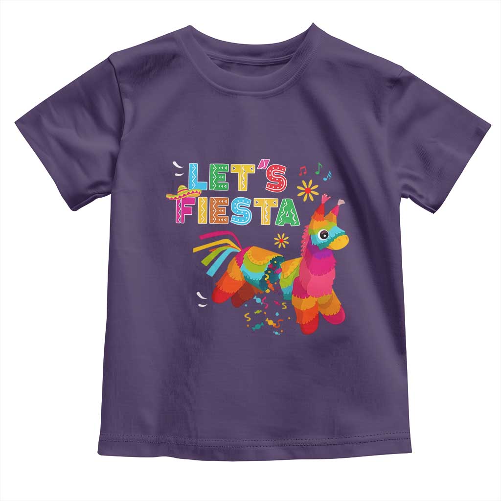 Funny Pinata Mexican Toddler T Shirt Let Us Fiesta TS14 Purple Print Your Wear