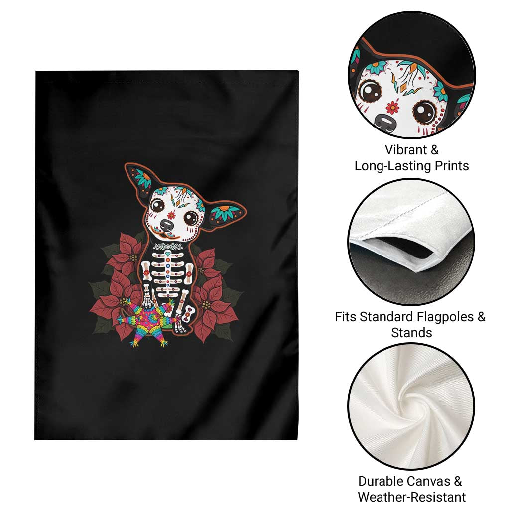Calavera Chihuahua Garden Flag Pinata Dia De Los Muertos Mexican TS14 Print Your Wear