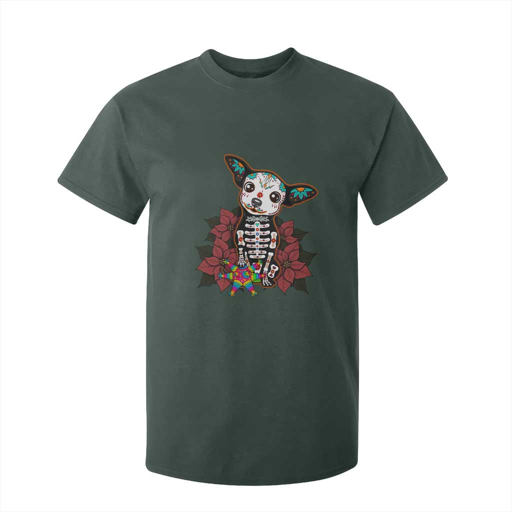 Calavera Chihuahua T Shirt For Kid Pinata Dia De Los Muertos Mexican TS14 Dark Forest Green Print Your Wear