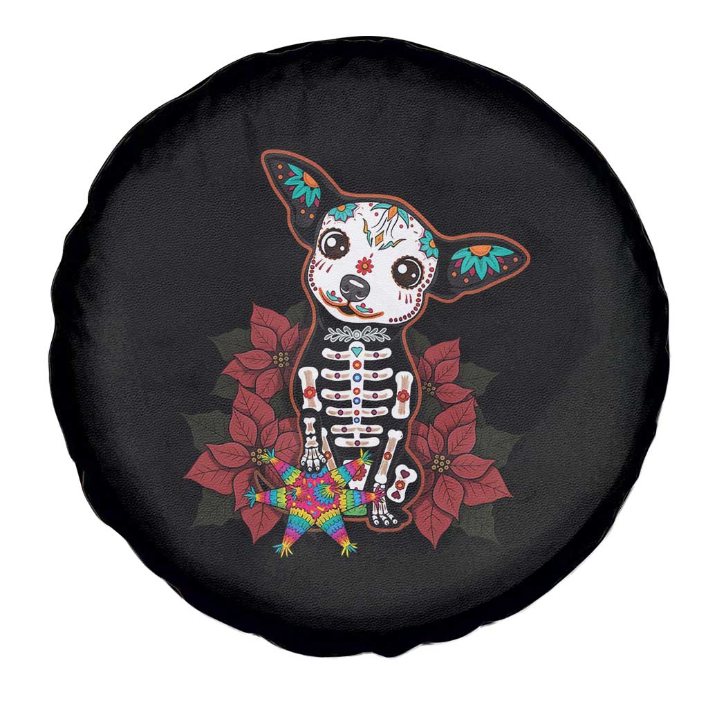 Calavera Chihuahua Spare Tire Cover Pinata Dia De Los Muertos Mexican TS14 Print Your Wear
