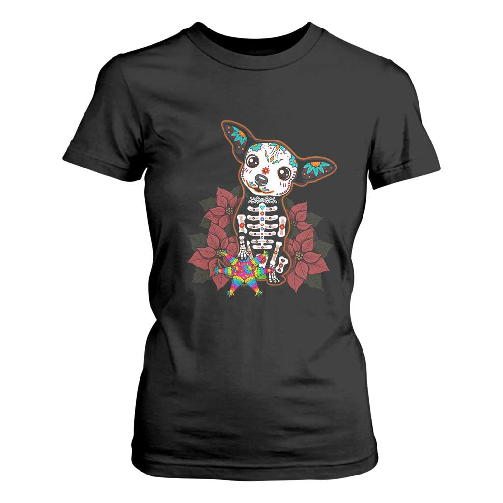 Calavera Chihuahua T Shirt For Women Pinata Dia De Los Muertos Mexican TS14 Black Print Your Wear