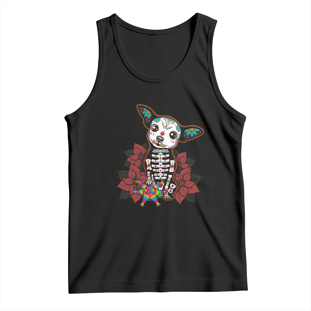 Calavera Chihuahua Tank Top Pinata Dia De Los Muertos Mexican TS14 Black Print Your Wear