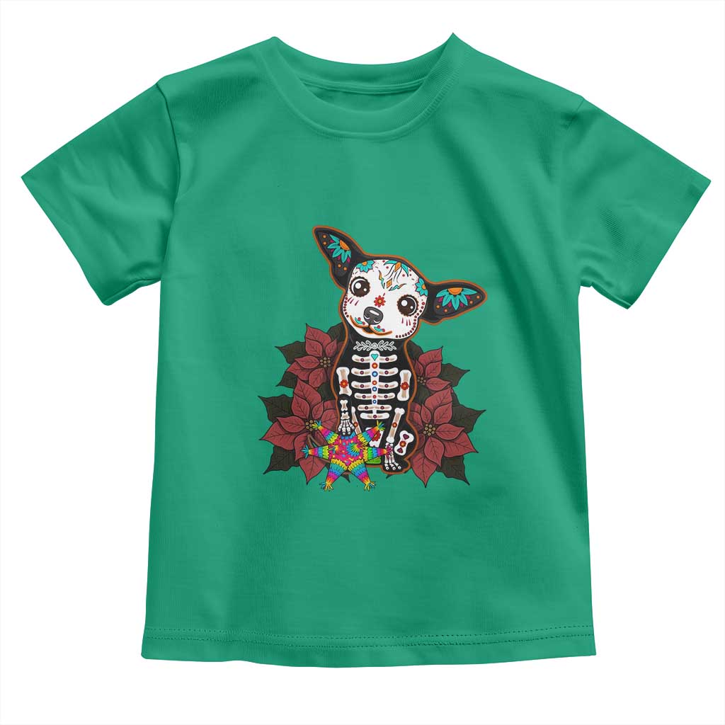 Calavera Chihuahua Toddler T Shirt Pinata Dia De Los Muertos Mexican TS14 Irish Green Print Your Wear