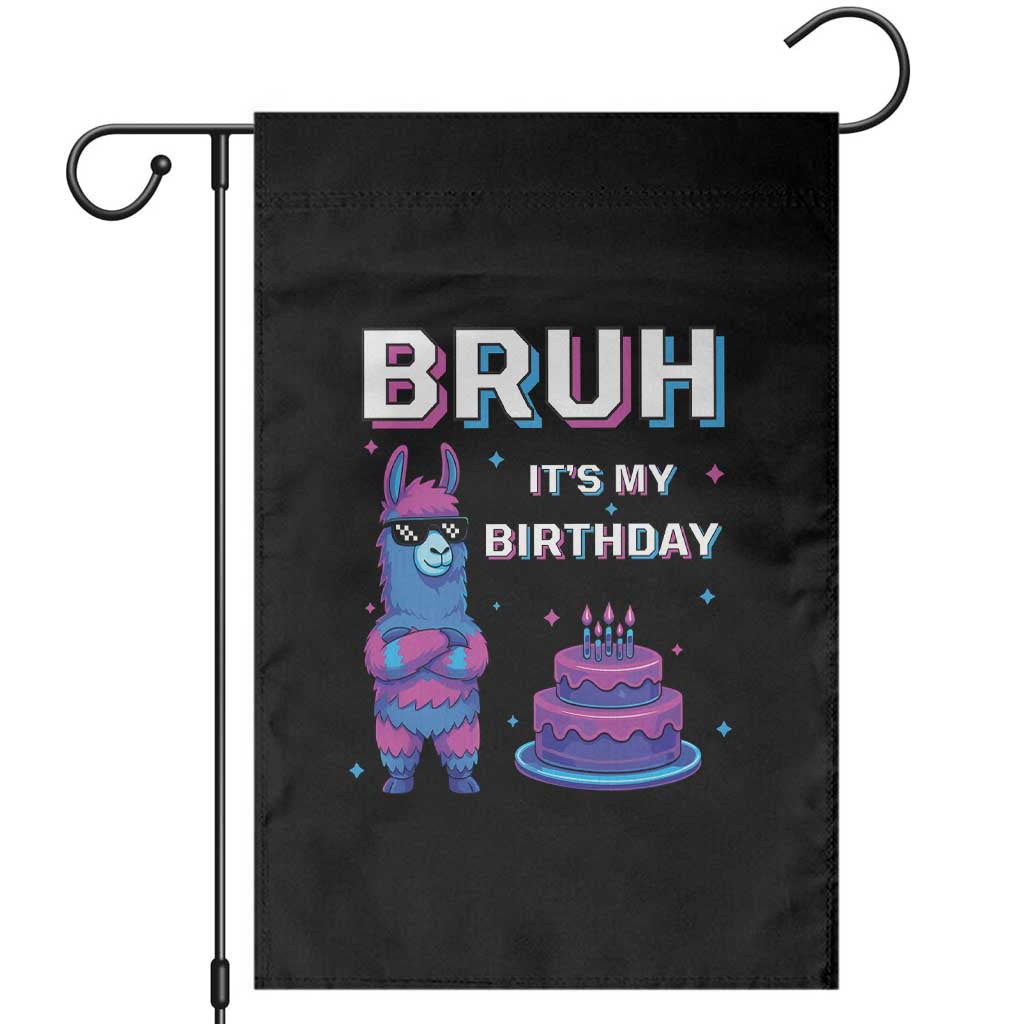 Funny Pinata Mexican Garden Flag Bruh It Is My Birthday TS14 Black Print Your Wear