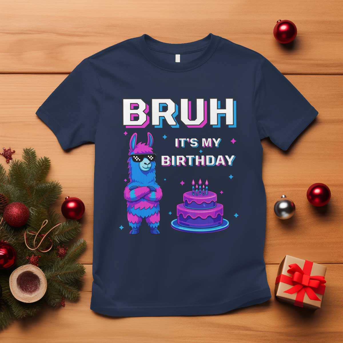 Funny Pinata Mexican T Shirt Bruh It Is My Birthday TS14 Navy Print Your Wear