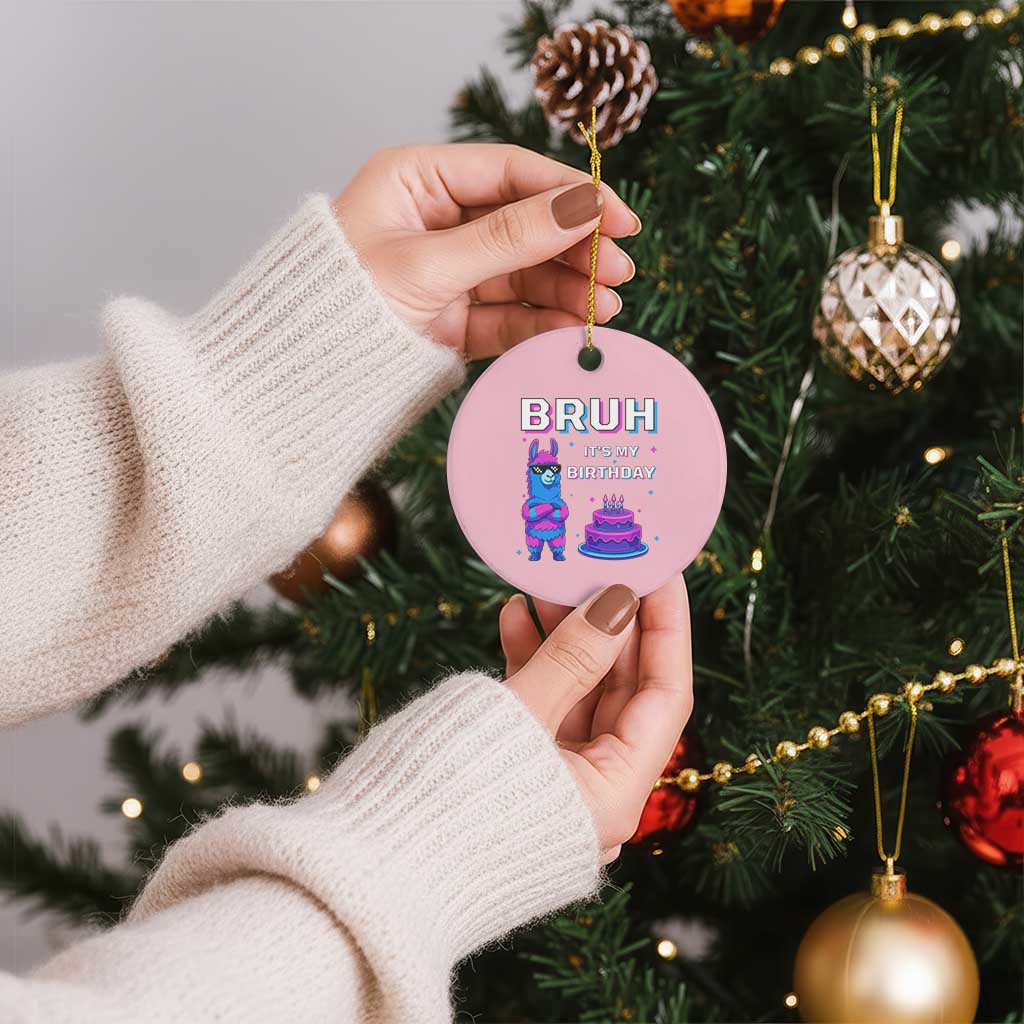 Funny Pinata Mexican Ceramic Ornament Bruh It Is My Birthday TS14 1pc Light Pink Print Your Wear