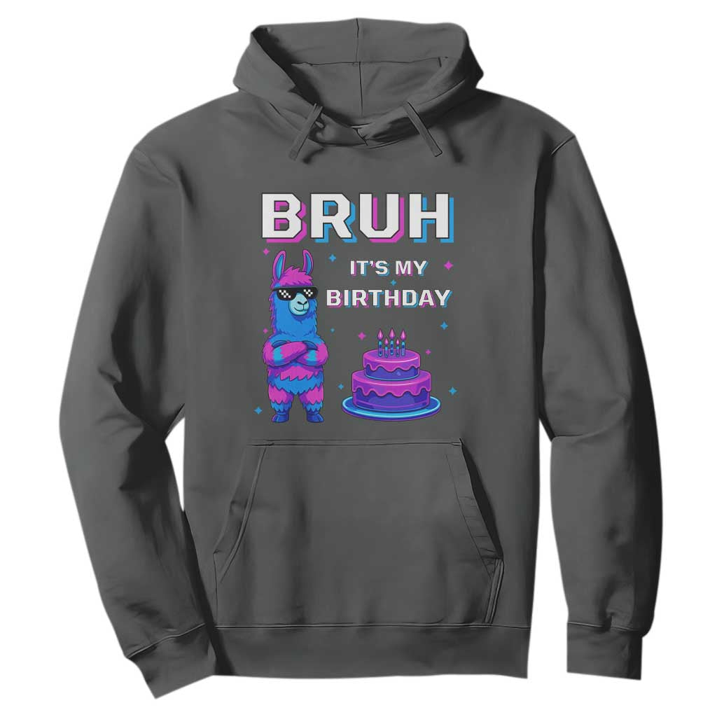 Funny Pinata Mexican Hoodie Bruh It Is My Birthday TS14 Dark Heather Print Your Wear