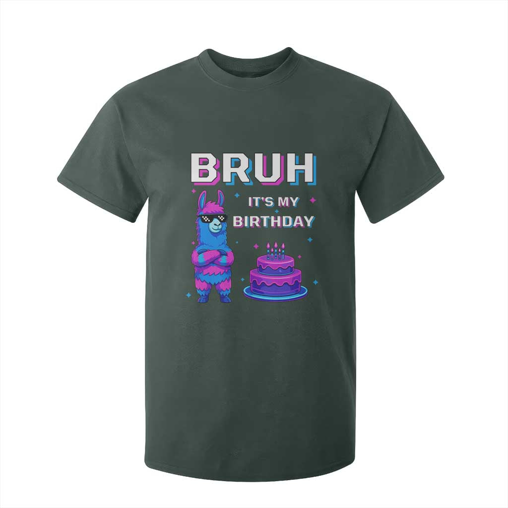Funny Pinata Mexican T Shirt For Kid Bruh It Is My Birthday TS14 Dark Forest Green Print Your Wear