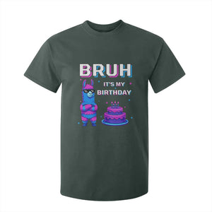 Funny Pinata Mexican T Shirt For Kid Bruh It Is My Birthday TS14 Dark Forest Green Print Your Wear
