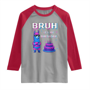 Funny Pinata Mexican Raglan Shirt Bruh It Is My Birthday TS14 Sport Gray Red Print Your Wear
