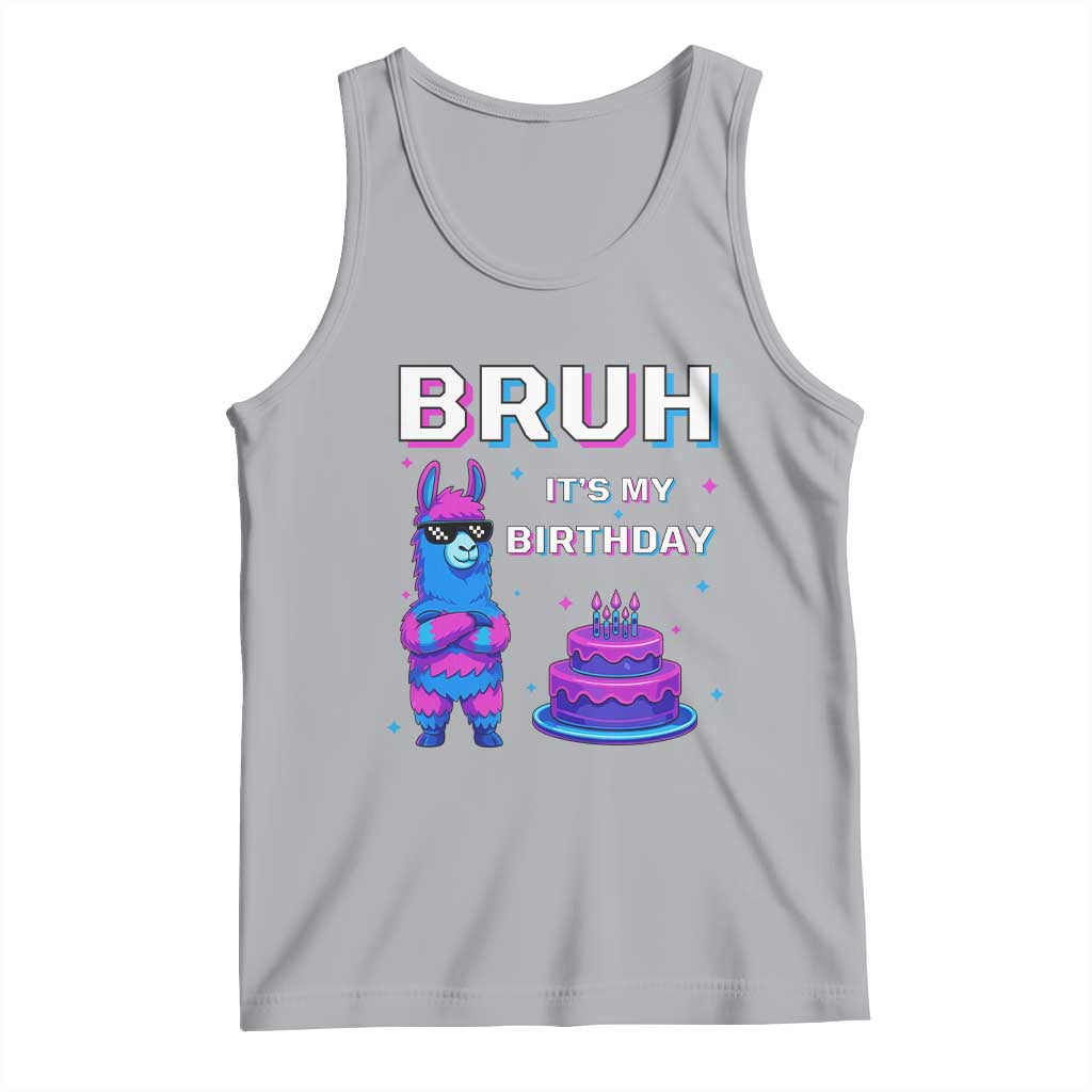 Funny Pinata Mexican Tank Top Bruh It Is My Birthday TS14 Athletic Heather Print Your Wear