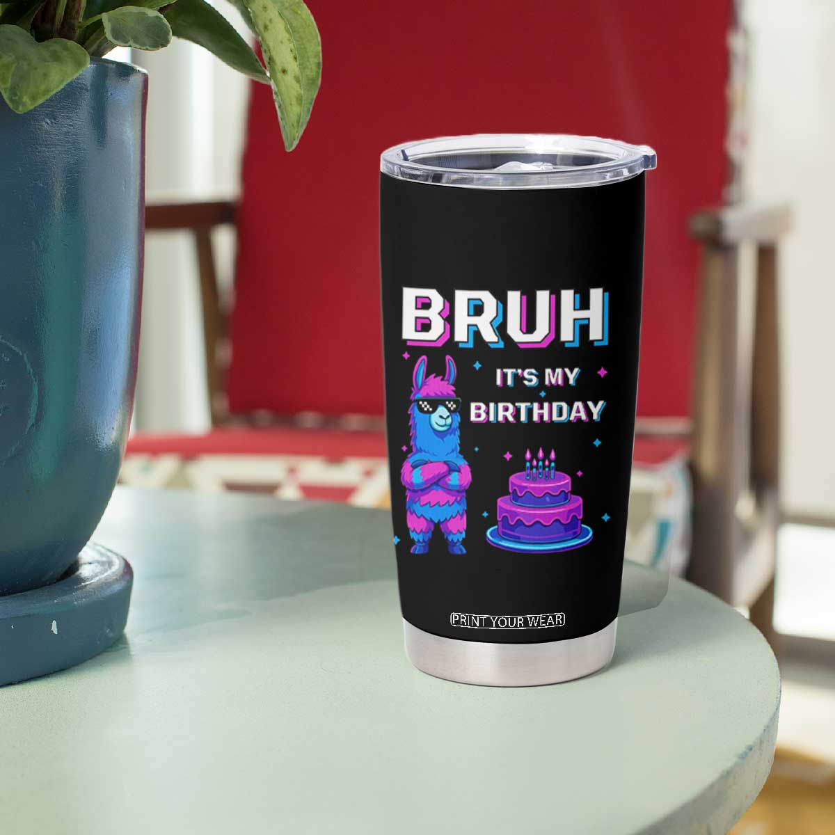 Funny Pinata Mexican Tumbler Cup Bruh It Is My Birthday TS14 Print Your Wear