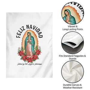 Virgin Mary Feliz Navidad Garden Flag Our Lady Virgen De Guadalupe TS14 Print Your Wear