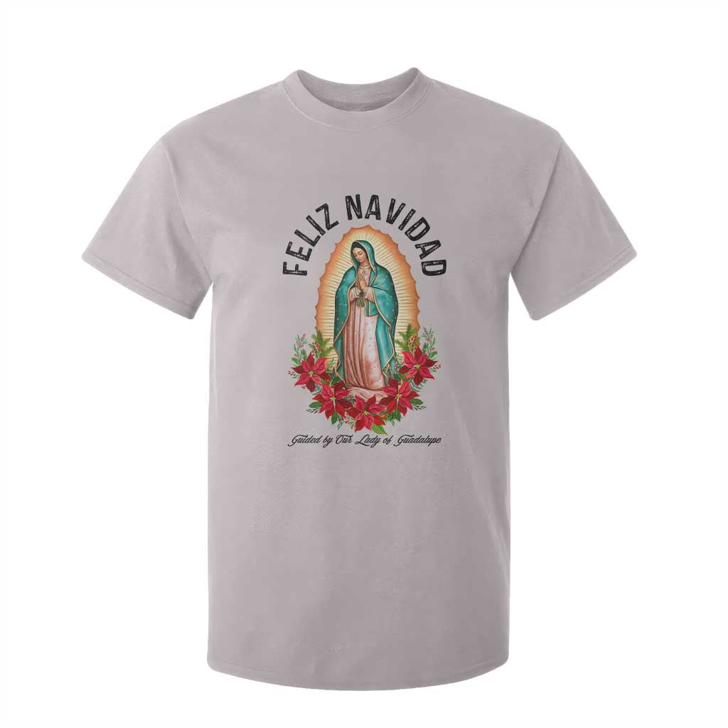 Virgin Mary Feliz Navidad T Shirt For Kid Our Lady Virgen De Guadalupe TS14 Ice Gray Print Your Wear