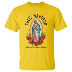 Virgin Mary Feliz Navidad T Shirt Our Lady Virgen De Guadalupe TS14 Daisy Print Your Wear