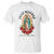 Virgin Mary Feliz Navidad T Shirt Our Lady Virgen De Guadalupe - Print Your Wear