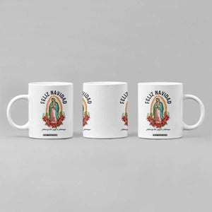 Virgin Mary Feliz Navidad Coffee Mug Our Lady Virgen De Guadalupe TS14 Print Your Wear
