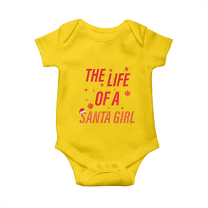 The Life Of A Santa Girl Baby Onesie Funny Christmas TS14 Daisy Print Your Wear