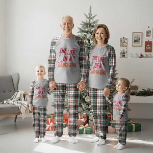 The Life Of A Santa Girl Plaid Pajama Set Funny Christmas TS14 Christmas Plaid Print Your Wear