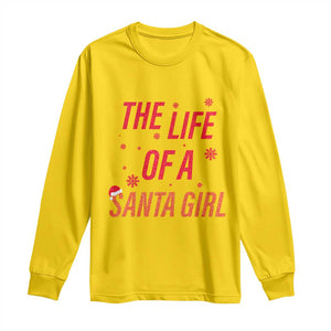 The Life Of A Santa Girl Long Sleeve Shirt Funny Christmas TS14 Daisy Print Your Wear
