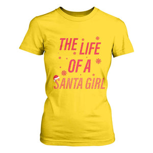 The Life Of A Santa Girl T Shirt For Women Funny Christmas TS14 Daisy Print Your Wear