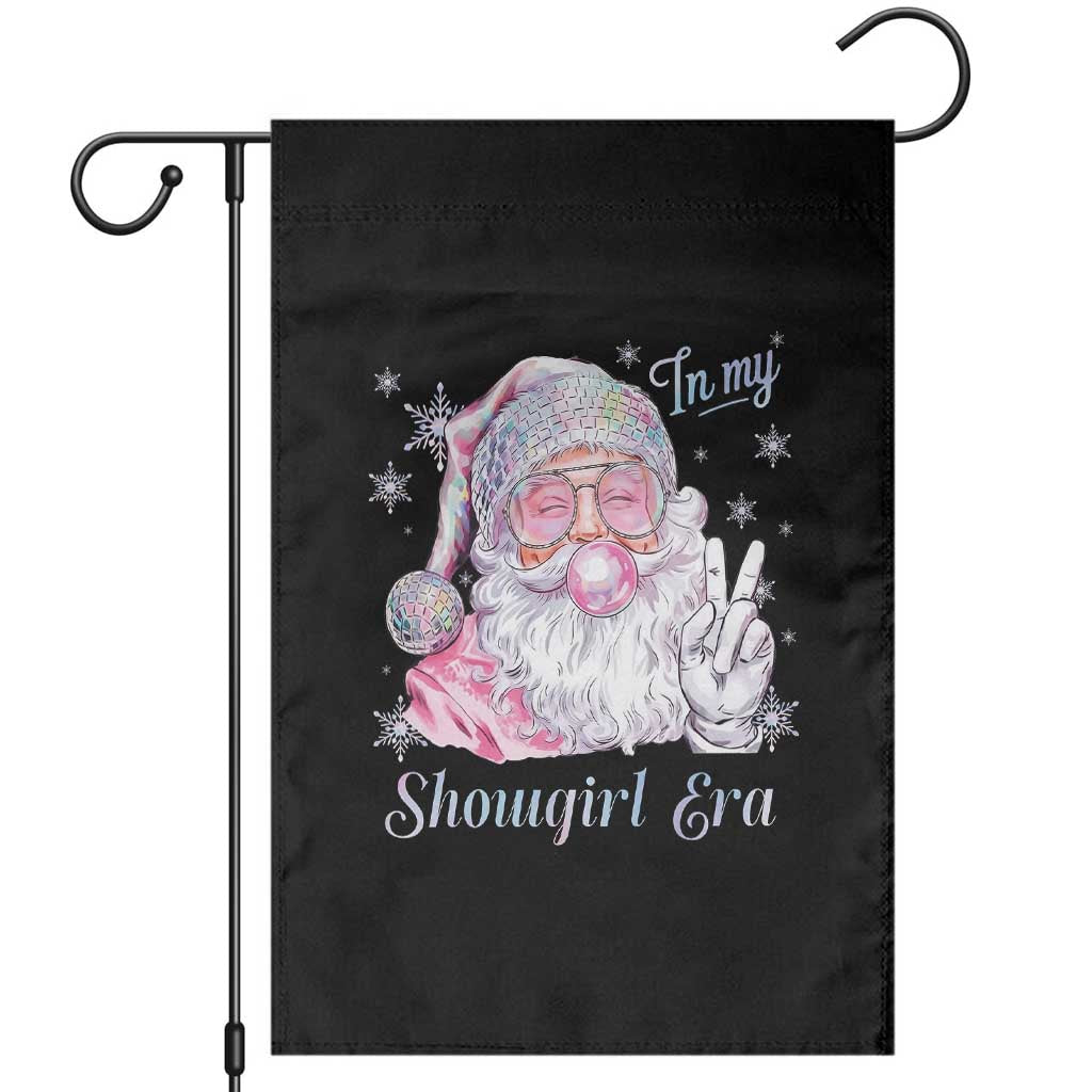 Pink Santa Christmas Garden Flag Bubble Gum Peace Sign TS14 Black Print Your Wear