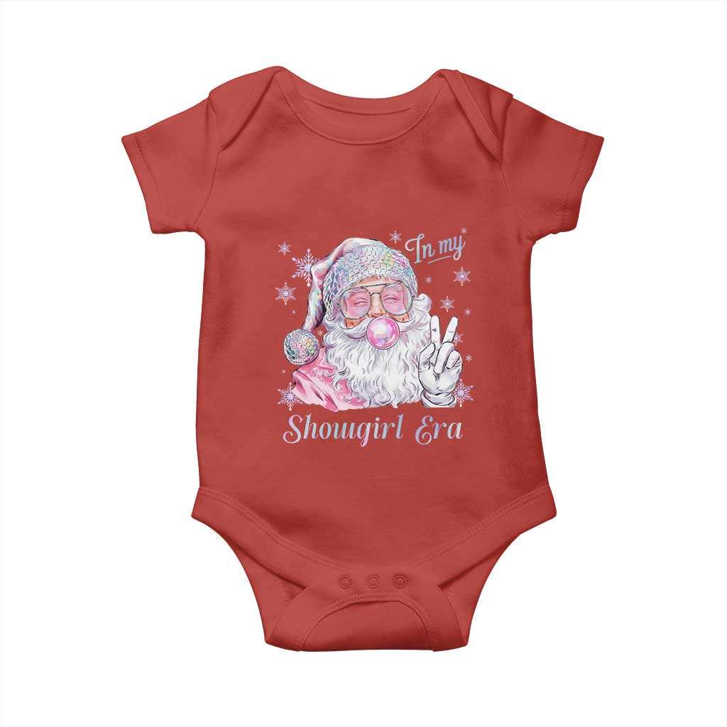 Pink Santa Christmas Baby Onesie Bubble Gum Peace Sign TS14 Red Print Your Wear