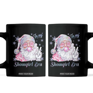 Pink Santa Christmas Coffee Mug Bubble Gum Peace Sign TS14 Black Print Your Wear