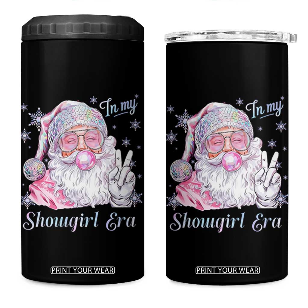 Pink Santa Christmas 4 in 1 Can Cooler Tumbler Bubble Gum Peace Sign TS14 One Size: 16 oz Black Print Your Wear