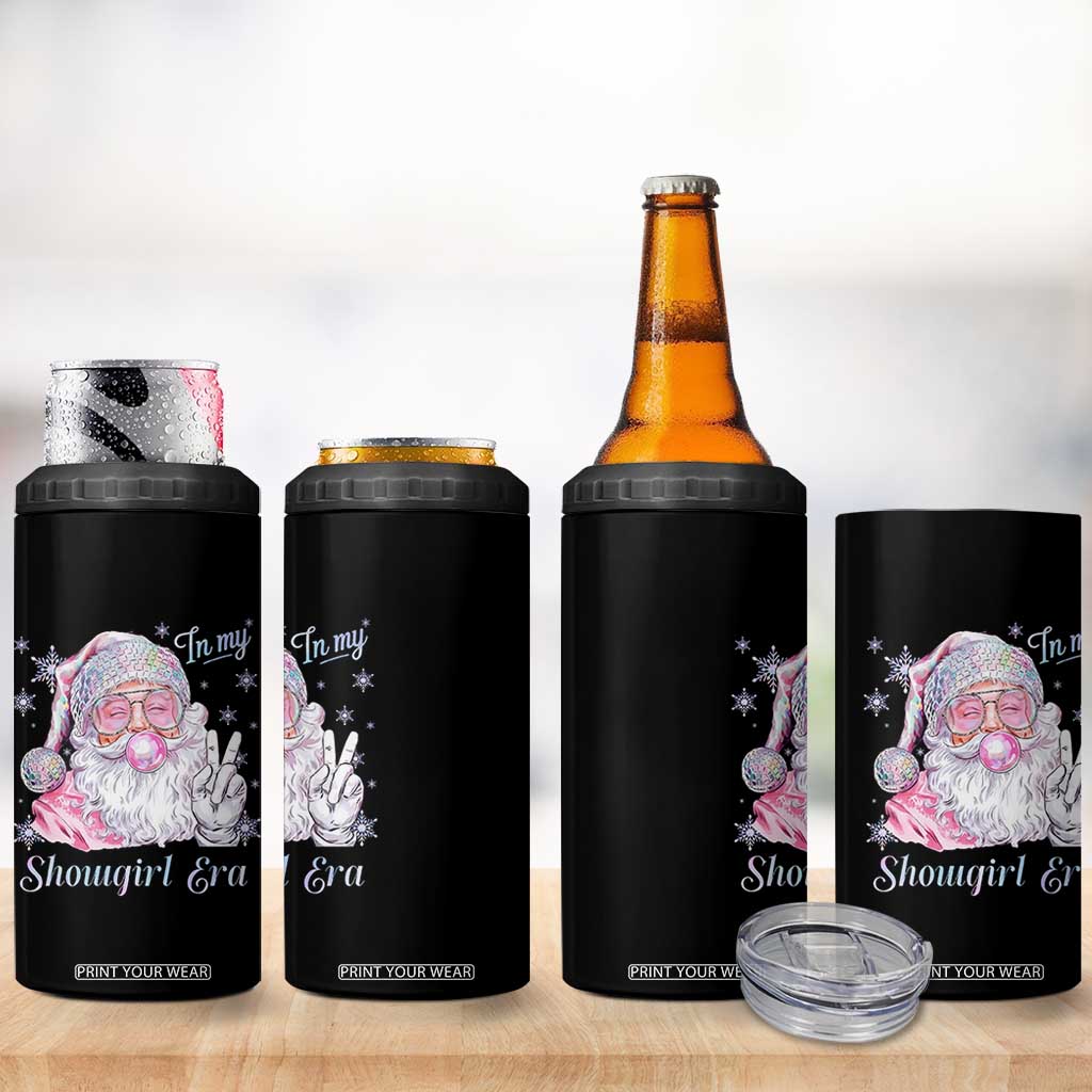 Pink Santa Christmas 4 in 1 Can Cooler Tumbler Bubble Gum Peace Sign TS14 Print Your Wear