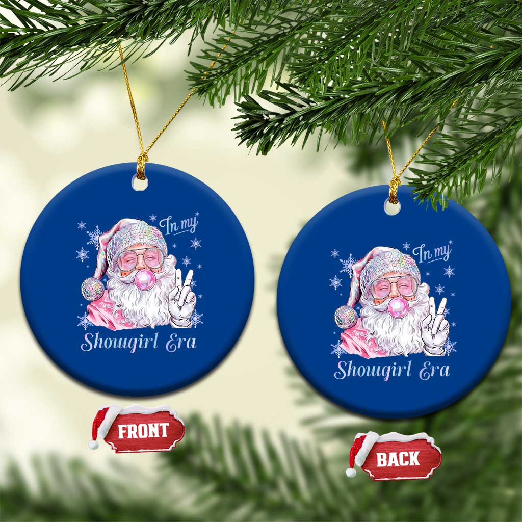 Pink Santa Christmas Ceramic Ornament Bubble Gum Peace Sign TS14 1pc Blue Print Your Wear