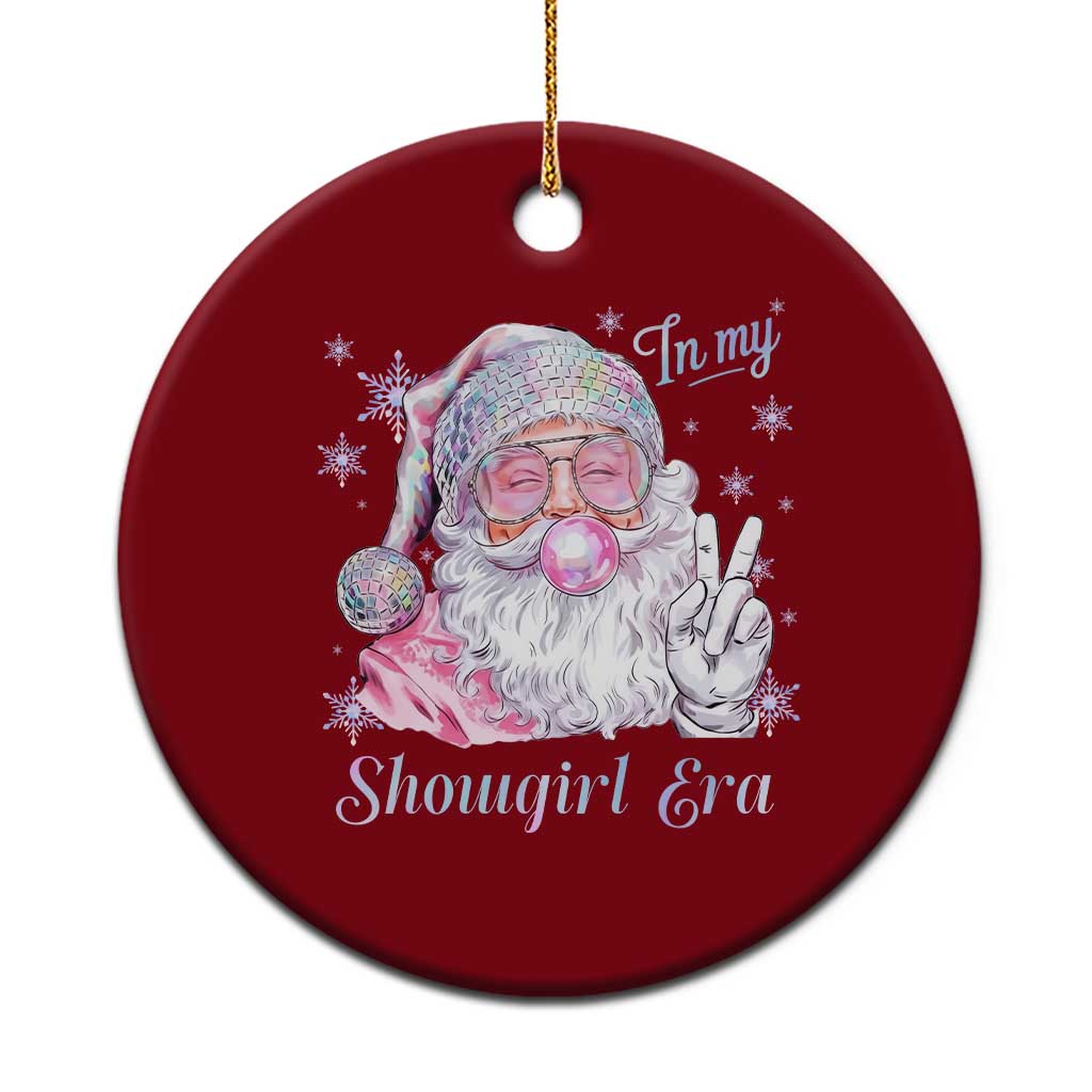 Pink Santa Christmas Ceramic Ornament Bubble Gum Peace Sign TS14 1pc Red Print Your Wear