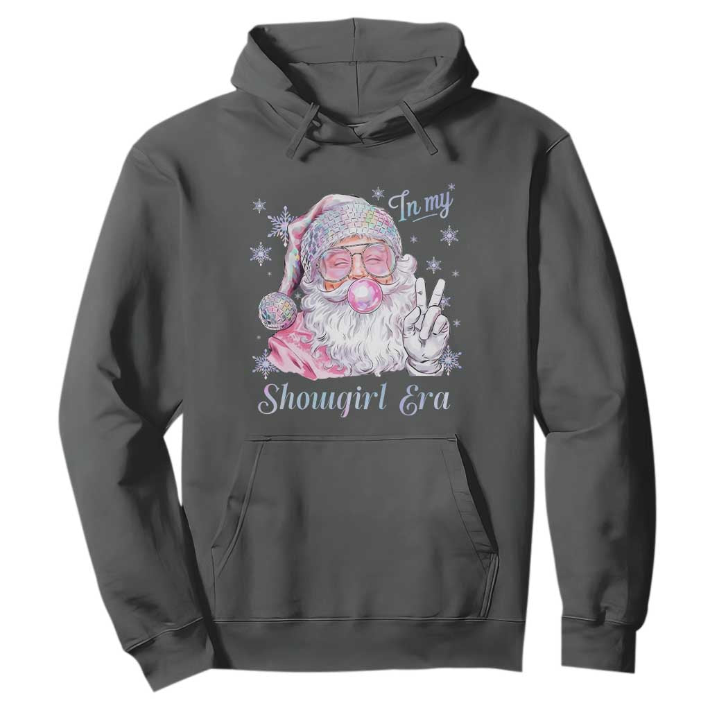 Pink Santa Christmas Hoodie Bubble Gum Peace Sign TS14 Dark Heather Print Your Wear