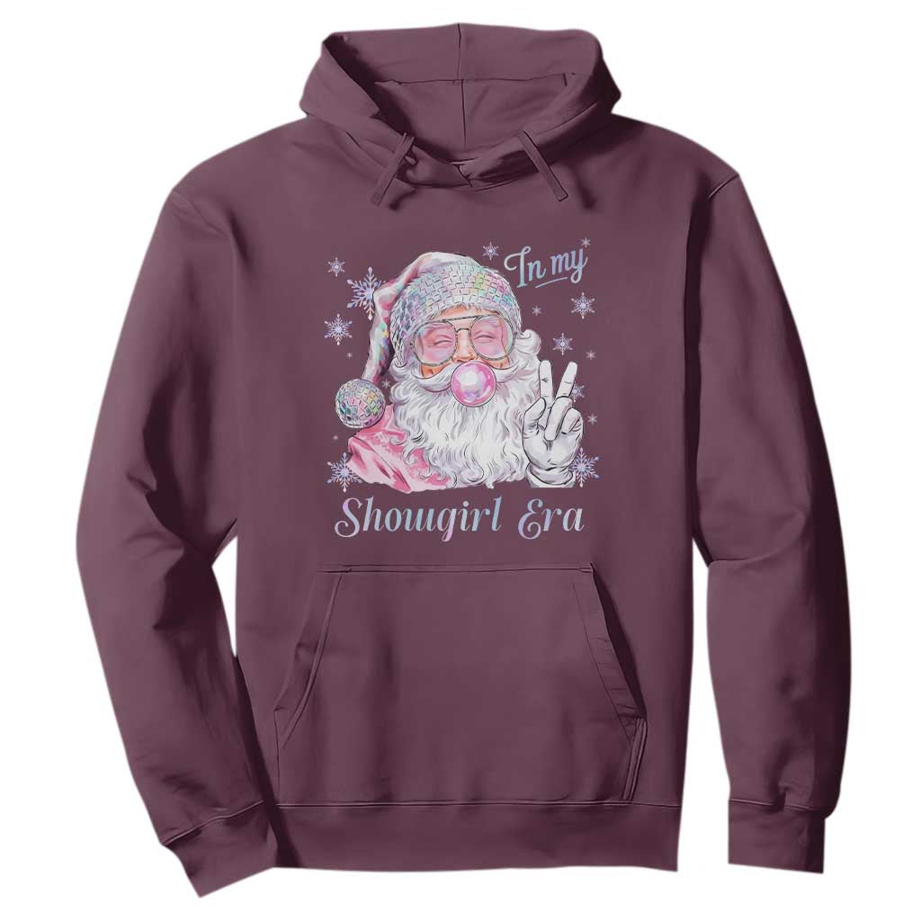 Pink Santa Christmas Hoodie Bubble Gum Peace Sign TS14 Maroon Print Your Wear
